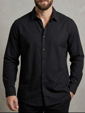 Zara Elegant Black Dress Shirt